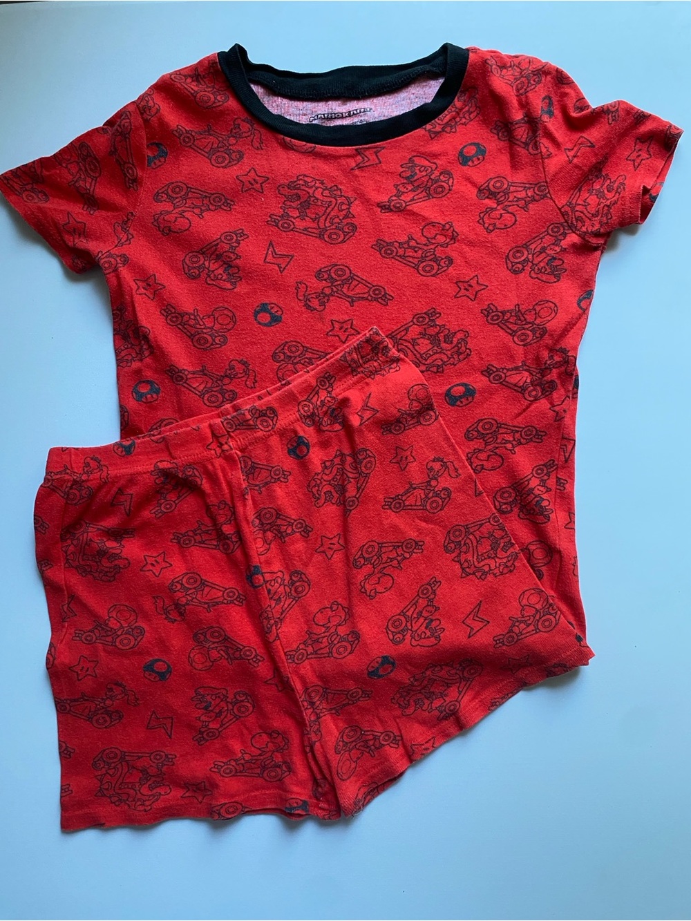 Mario & bowser’s Red pajama set #sleepwear #cartoon size 10